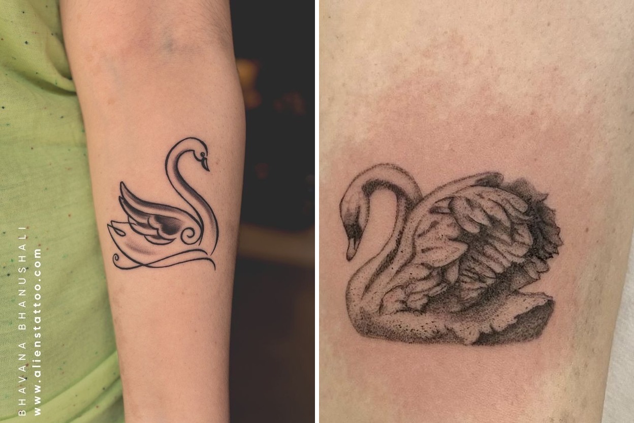 24+ Delicate Swan Tattoo Ideas That Feel Elegant Romantic and Unforgettable Featured Lookbook Collage