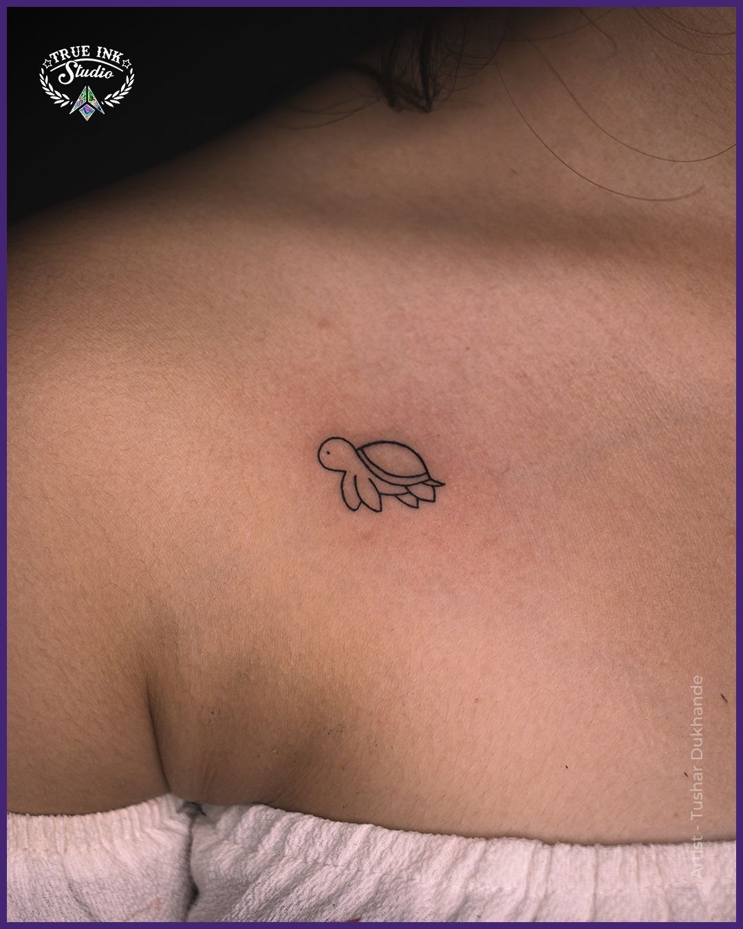 Charming Minimalist Turtle Tattoo Design Tattoo Design