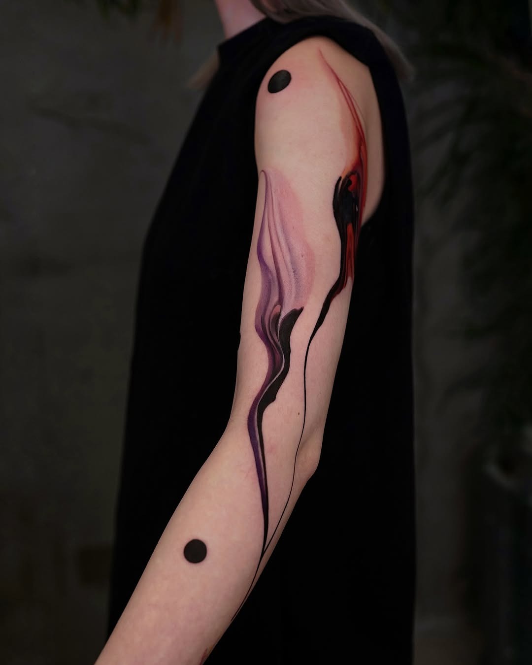 Fluid abstract designs in stunning watercolor tattoos Tattoo Design