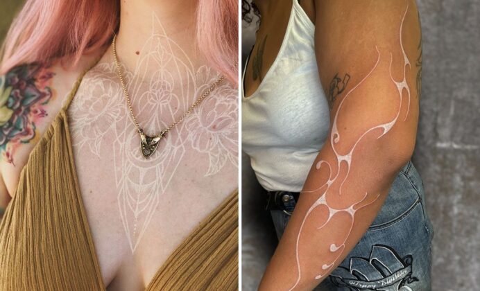 22+ Delicate White Tattoo Ideas For Expressive Body Art