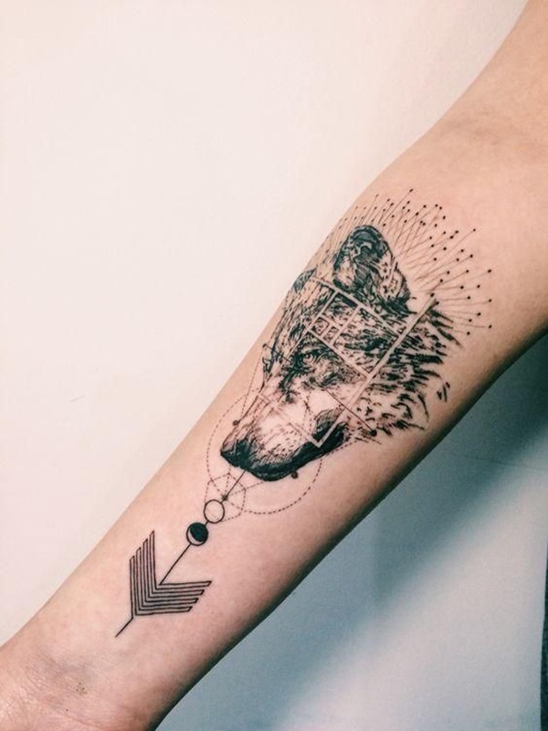 Gritty Wolf Face Tattoo Ideas Tattoo Design