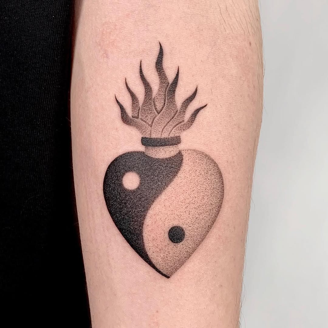 A unique twist on classic yin yang tattoos Tattoo Design