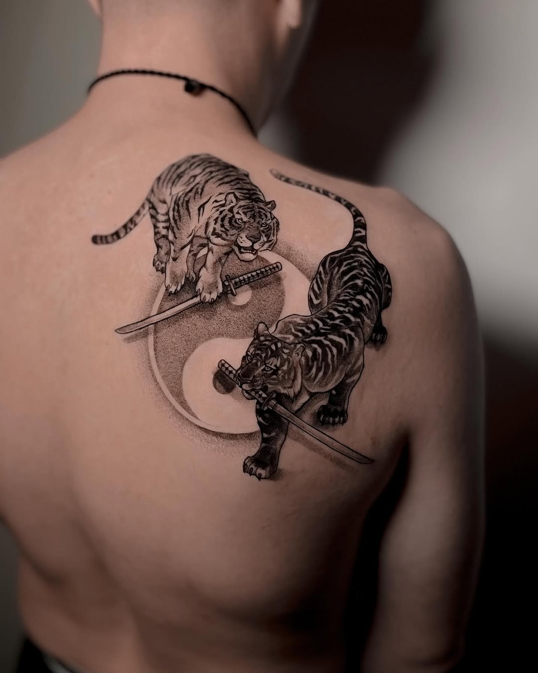 Dynamic Tiger Yin Yang Tattoo Design Tattoo Design