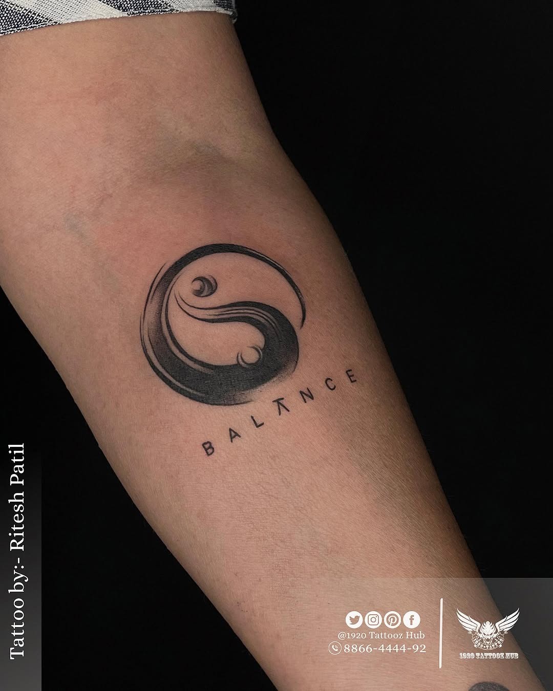 Elegant tattoo symbolizing harmony and balance Tattoo Design