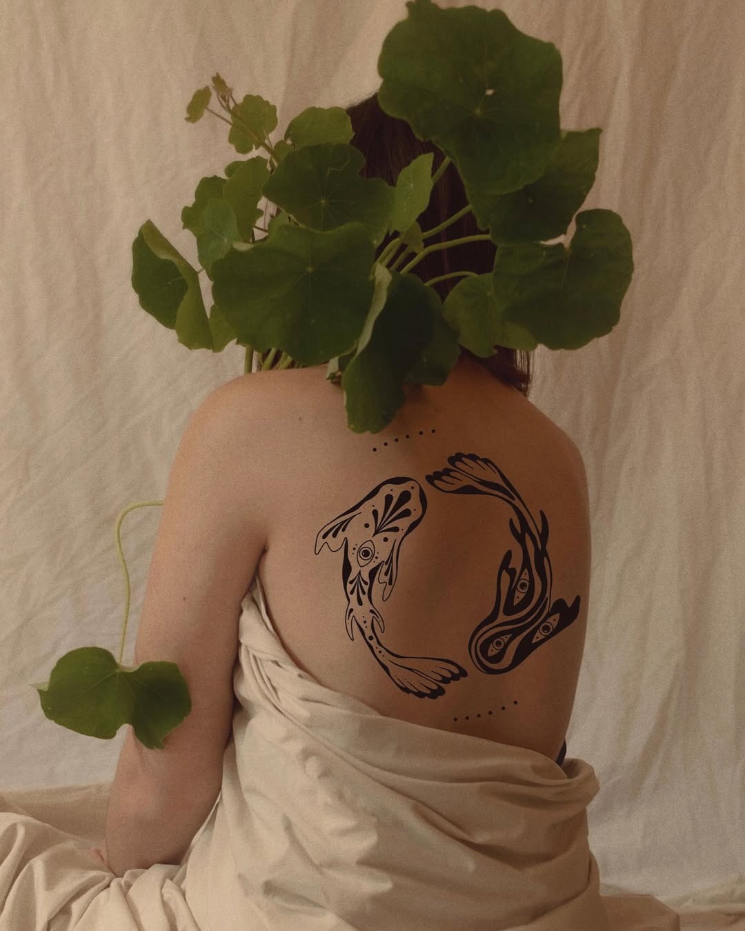 Elegant Yin Yang Fish Tattoo Design Tattoo Design