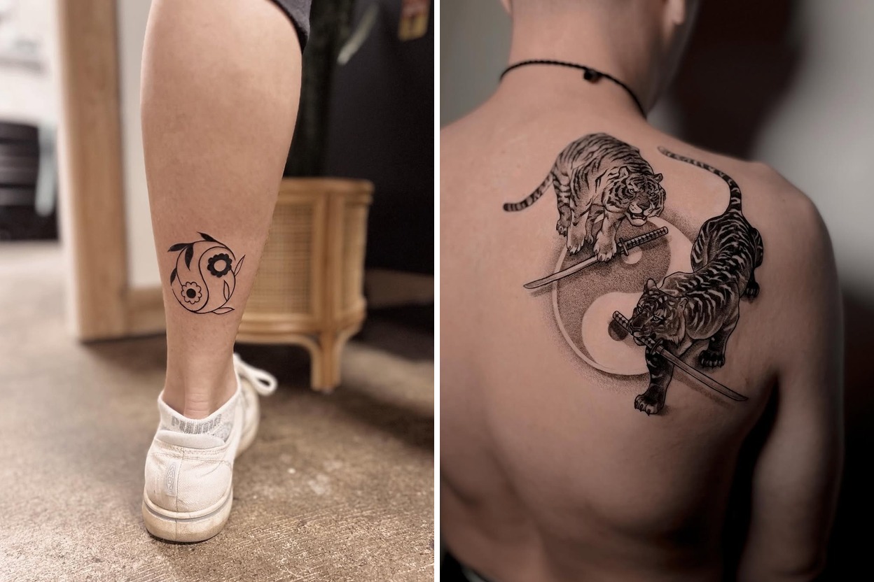 Delicate Yin Yang Tattoo Ideas That Make a Bold Artistic Statement Featured Lookbook Collage