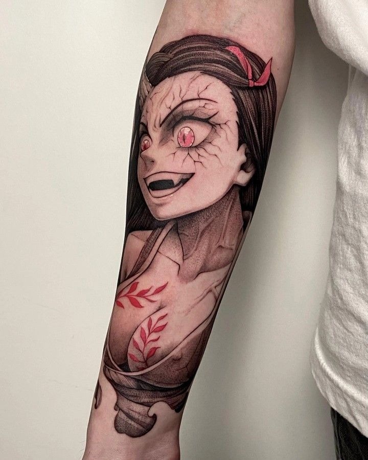 Green-Eyed Inosuke Tattoo Tattoo Design