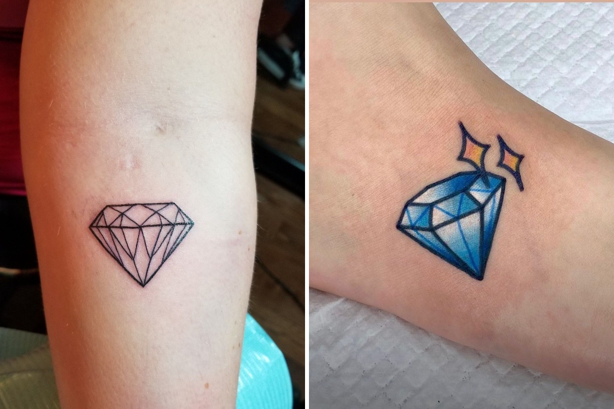 25 Inspiring Diamond Tattoo Ideas for Women: Creative Designs & Placements