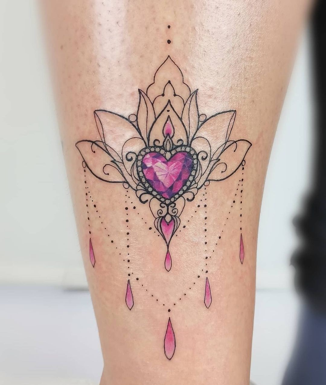 Mandala Heart Diamond Tattoo Tattoo Design