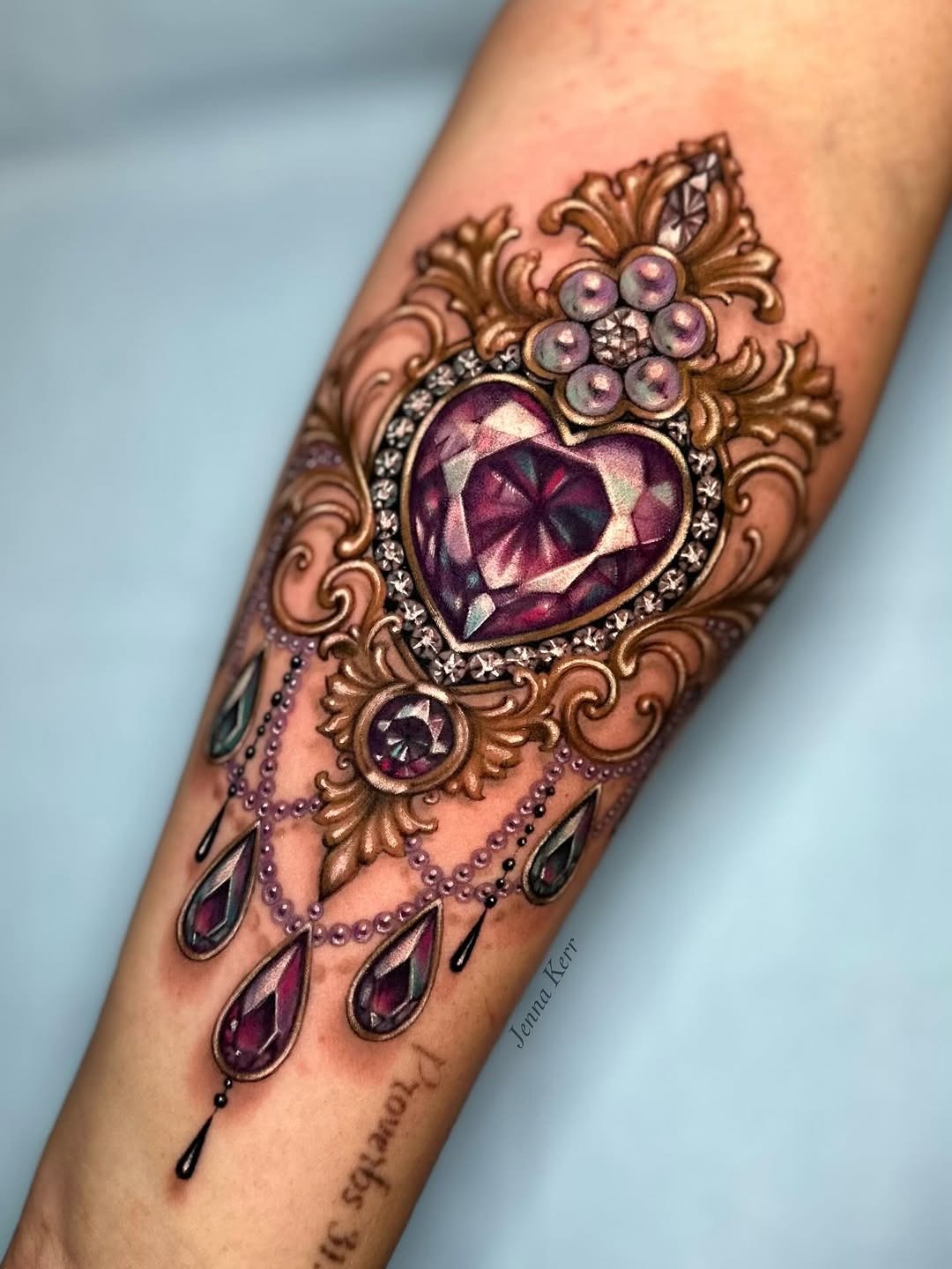Elegant diamond tattoo showcases regal charm. Tattoo Design