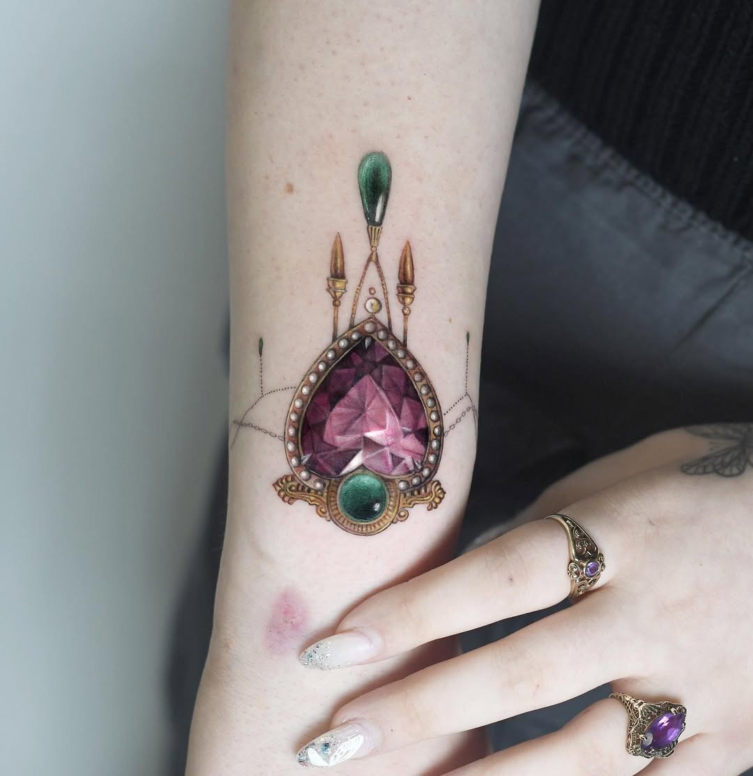 Exquisite diamond tattoo showcasing artistic elegance Tattoo Design