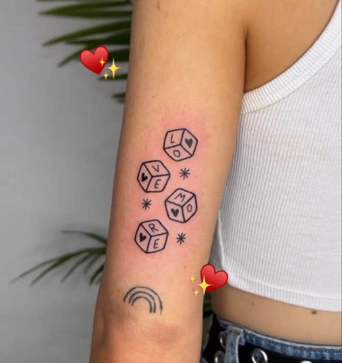Flaming Skull Dice Tattoo Tattoo Design