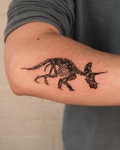 Triceratops Skeleton Tattoo Tattoo Design