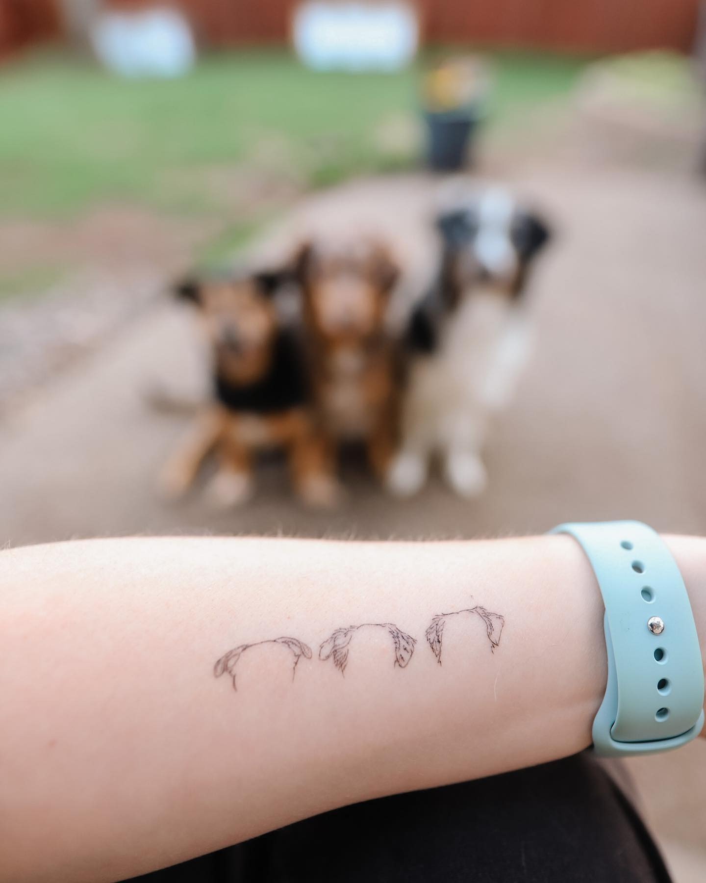 Three Dog Ear Memorial Tattoo Tattoo Design