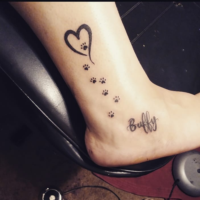 Bold Paw Print Tattoo Tattoo Design