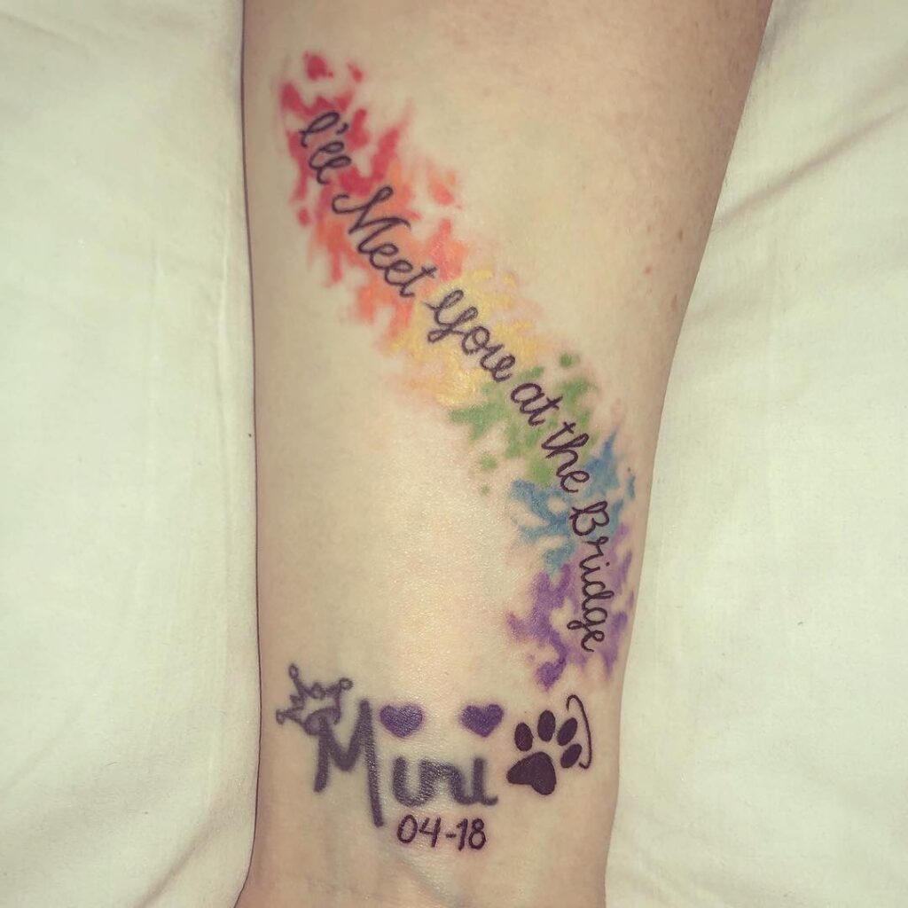 Matching Memorial Paw Print Tattoos Tattoo Design