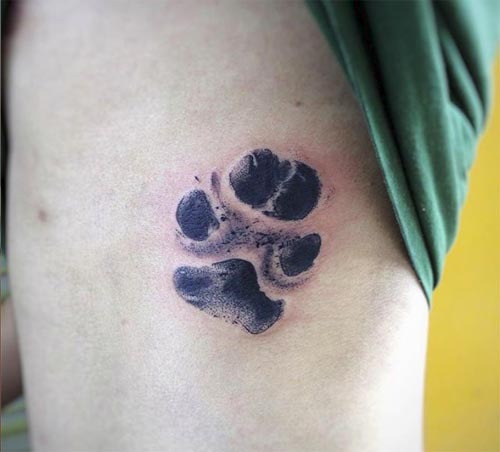 Dog Paw Artwork Tattoo Design
