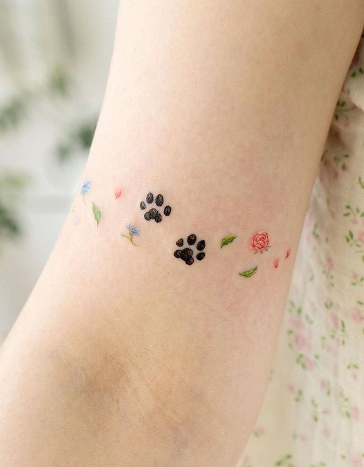 Dog Paw Artwork Tattoo Design