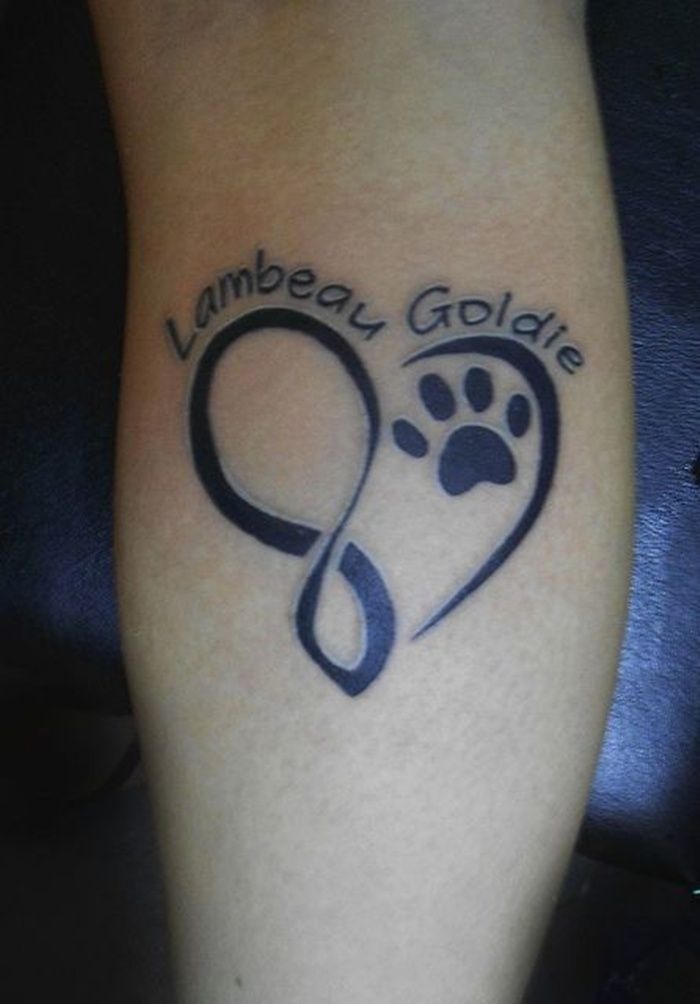 Dog Paw Artwork Tattoo Design