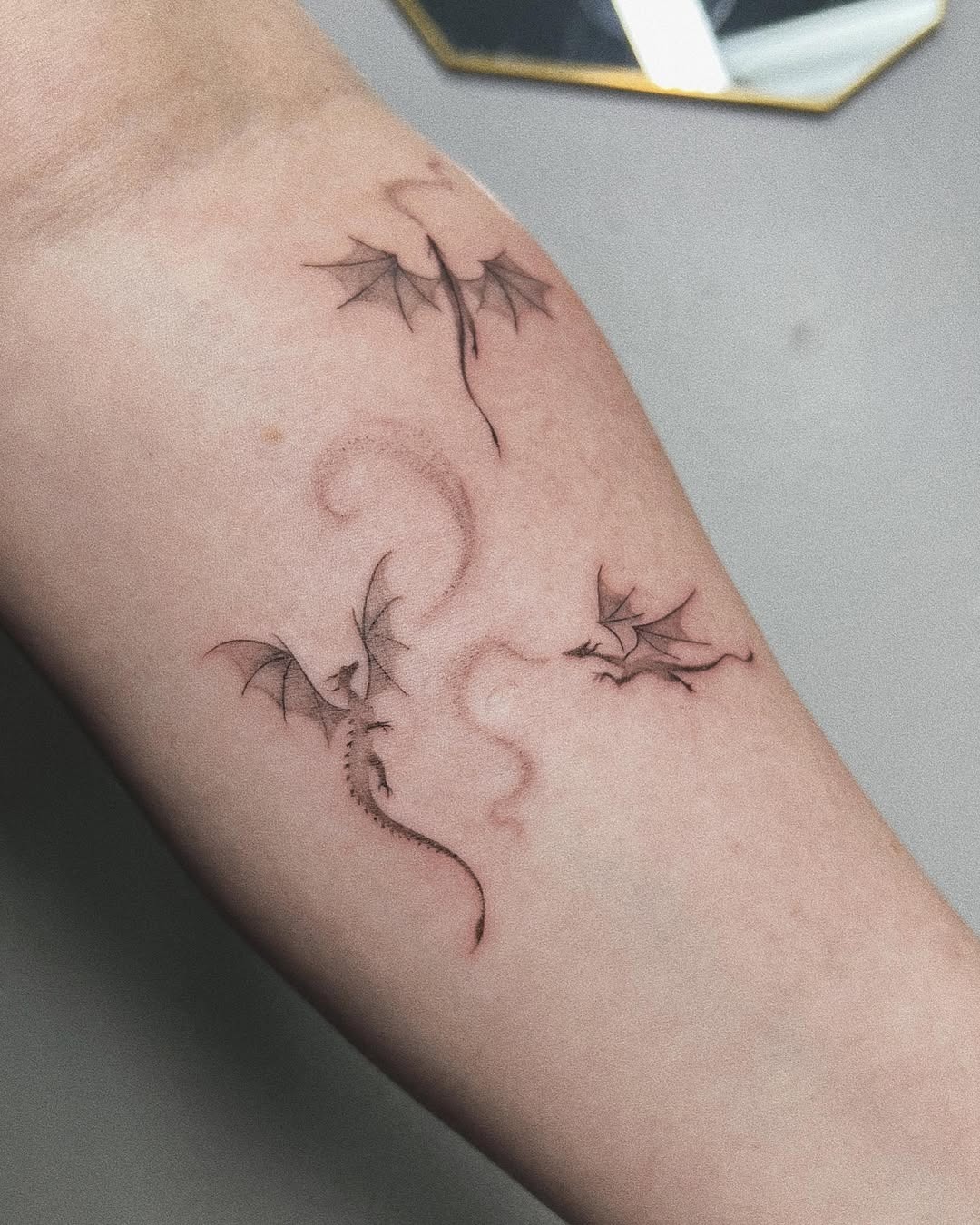 Stunning minimalist dragon tattoo designs Tattoo Design