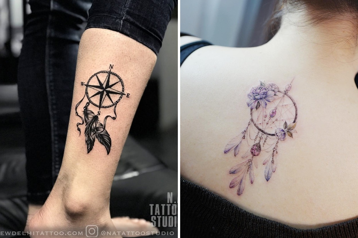 Dreamcatcher Tattoo Ideas That Demand Attention and Admiration Featured Lookbook Collage