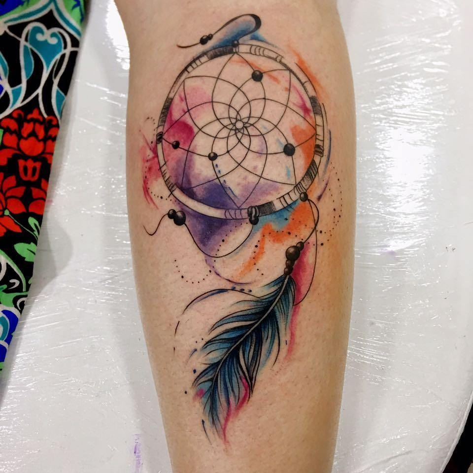Vibrant dreams captured in ink and color Tattoo Design