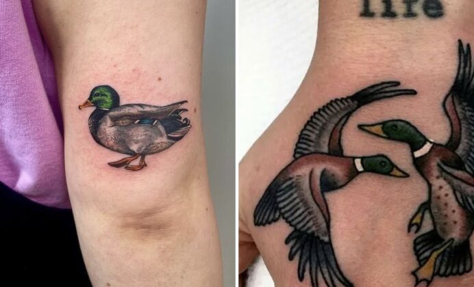 26+ Duck Tattoo Ideas That Are Cute Funny and Seriously Stylish