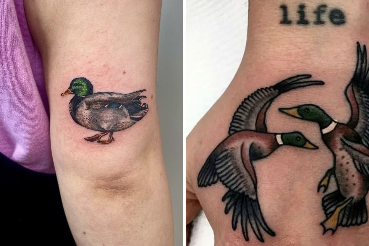 26+ Duck Tattoo Ideas That Are Cute Funny and Seriously Stylish Featured Lookbook Collage