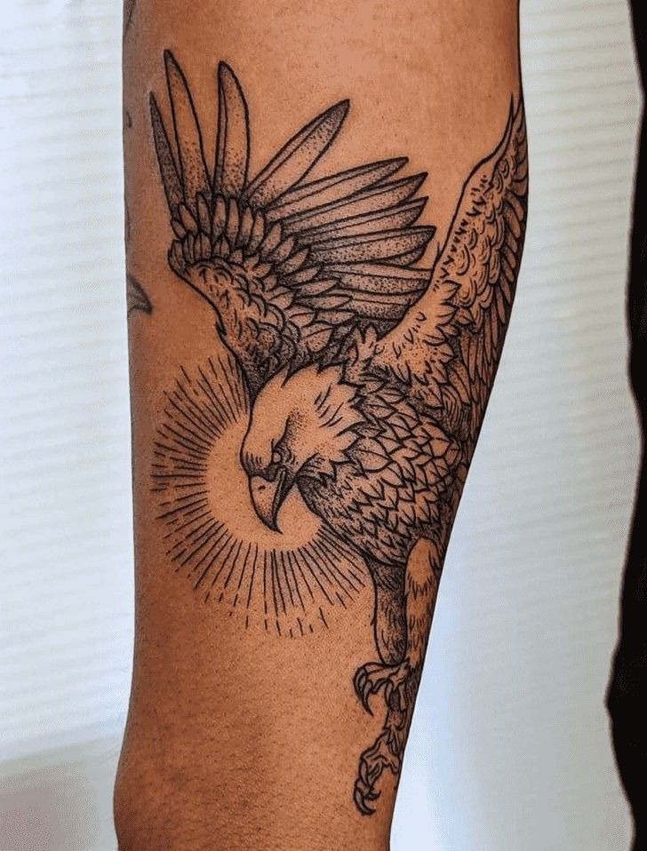 Radiant Eagle Dive Tattoo Tattoo Design