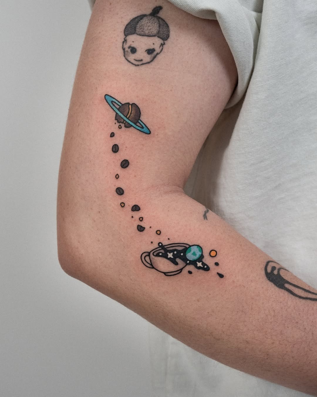 Charming Earth and Space-themed Tattoo Ideas Tattoo Design