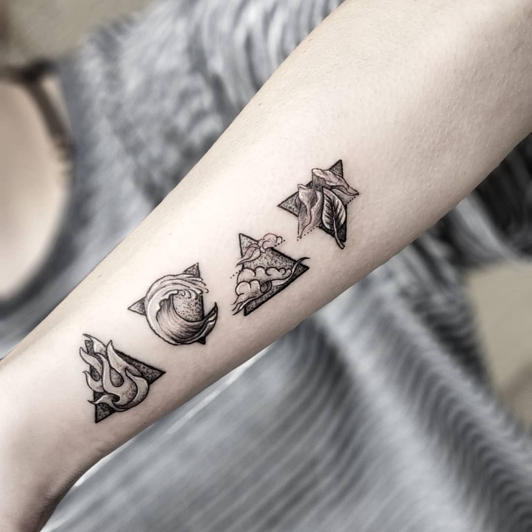 Stylish Earth Elements Tattoo Collection Tattoo Design