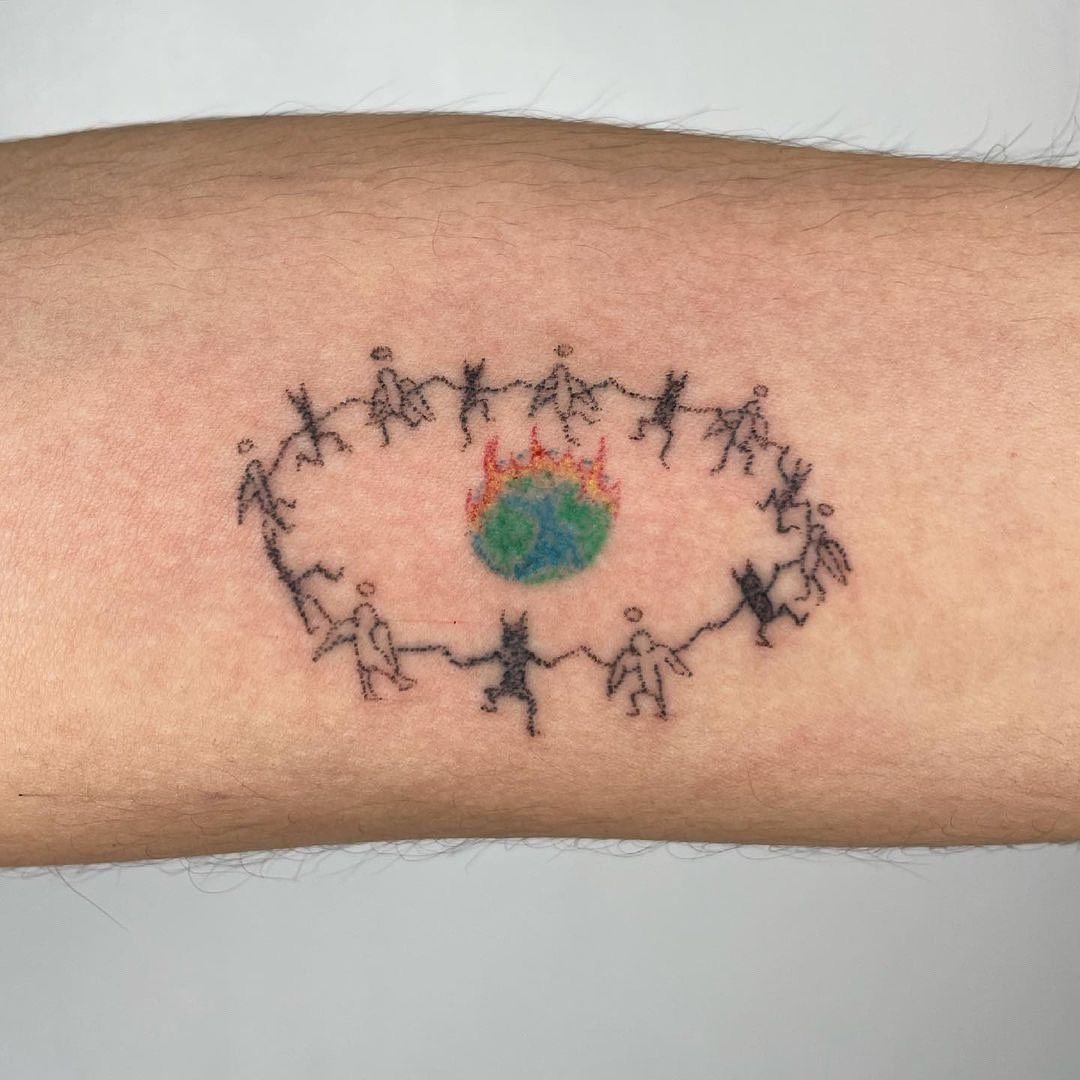 Unity and Nature in Inked Design Tattoo Design