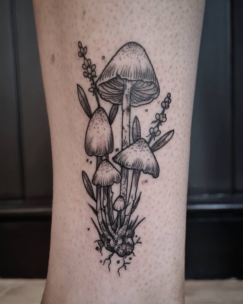 Mushroom Bundle Tattoo Tattoo Design