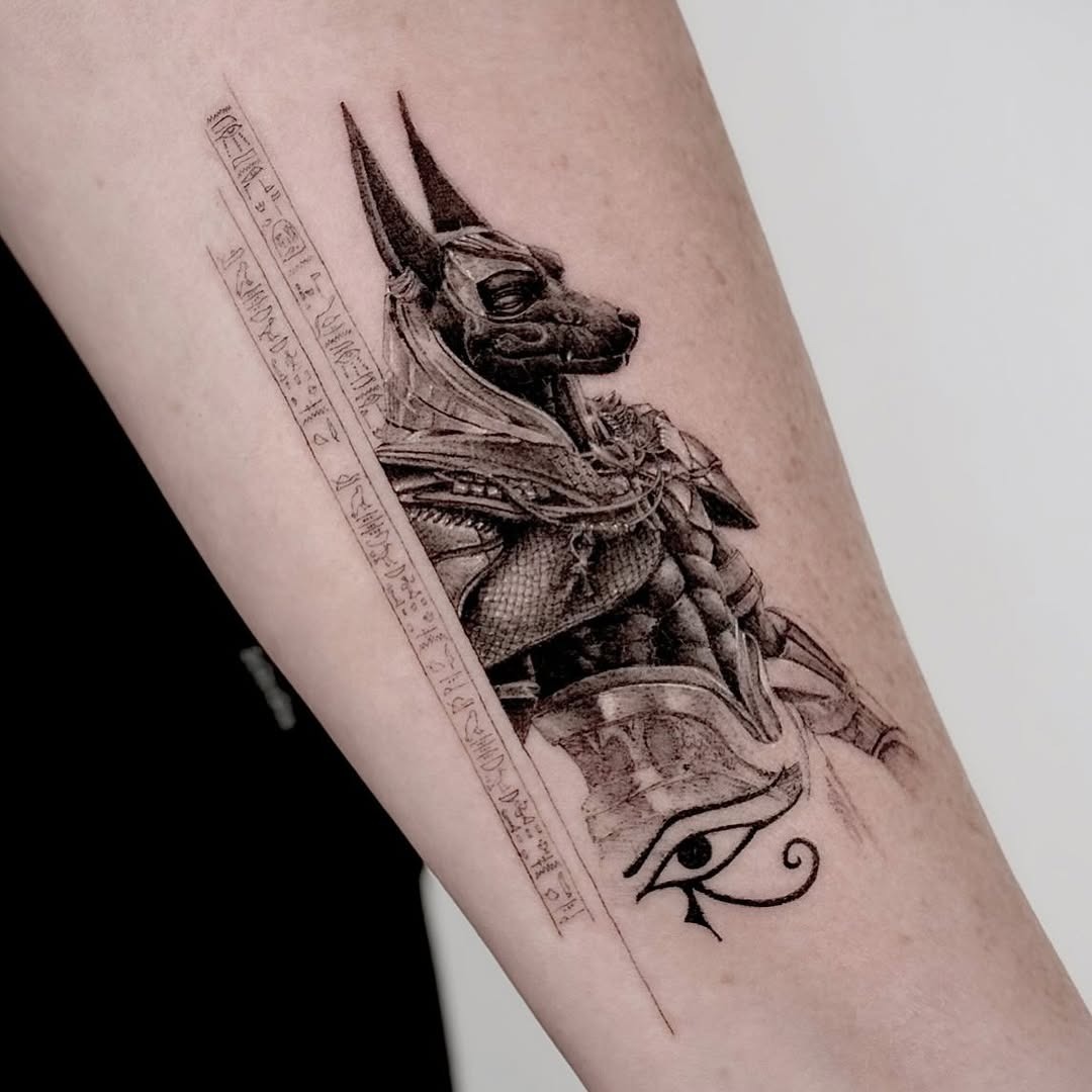 Intricate Egyptian Anubis Tattoo Design Tattoo Design