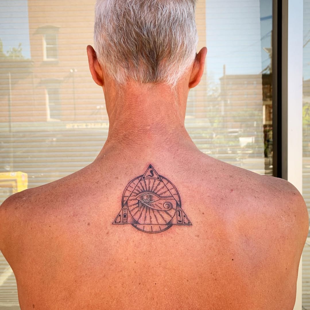 Intricate Egyptian Eye of Horus Design Tattoo Design