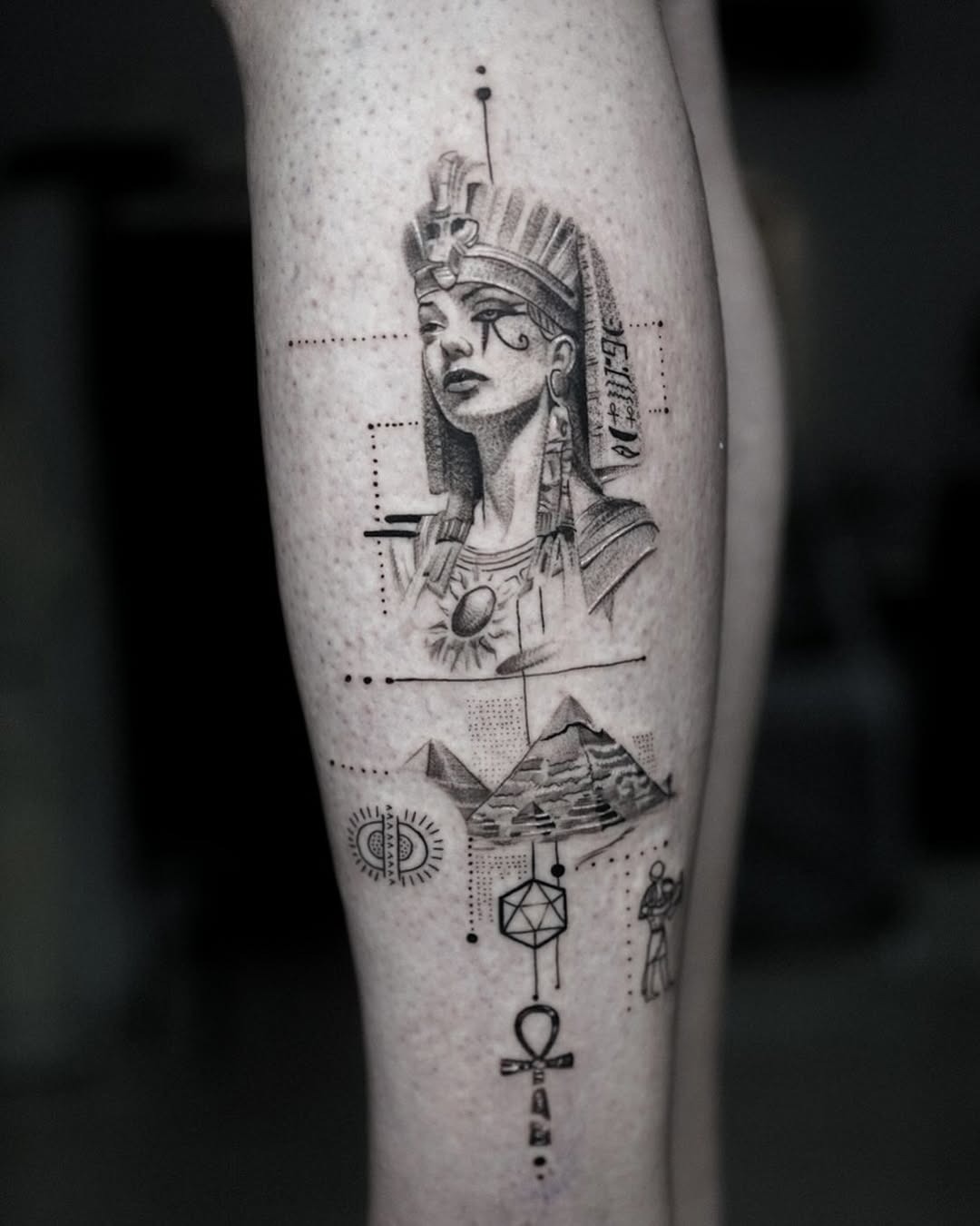 Intricate Egyptian Queen Tattoo Design Tattoo Design