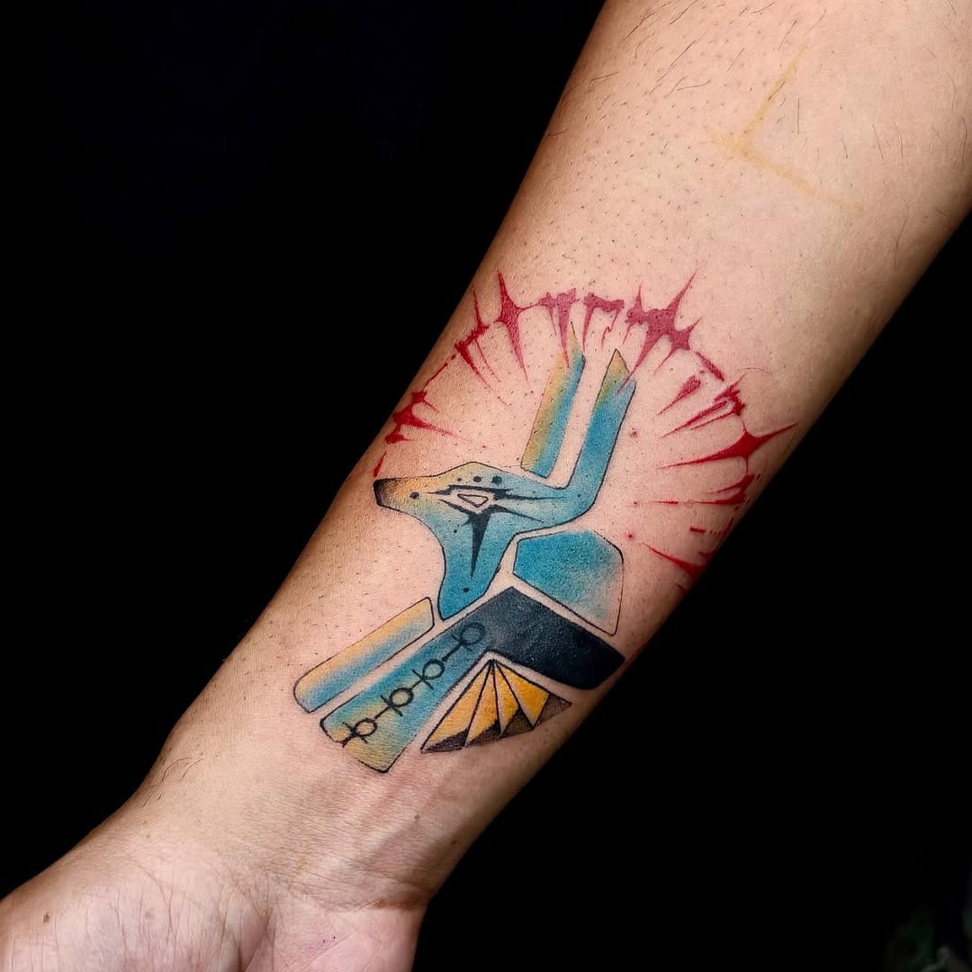 Vibrant Egyptian tattoo showcasing ancient symbolism Tattoo Design