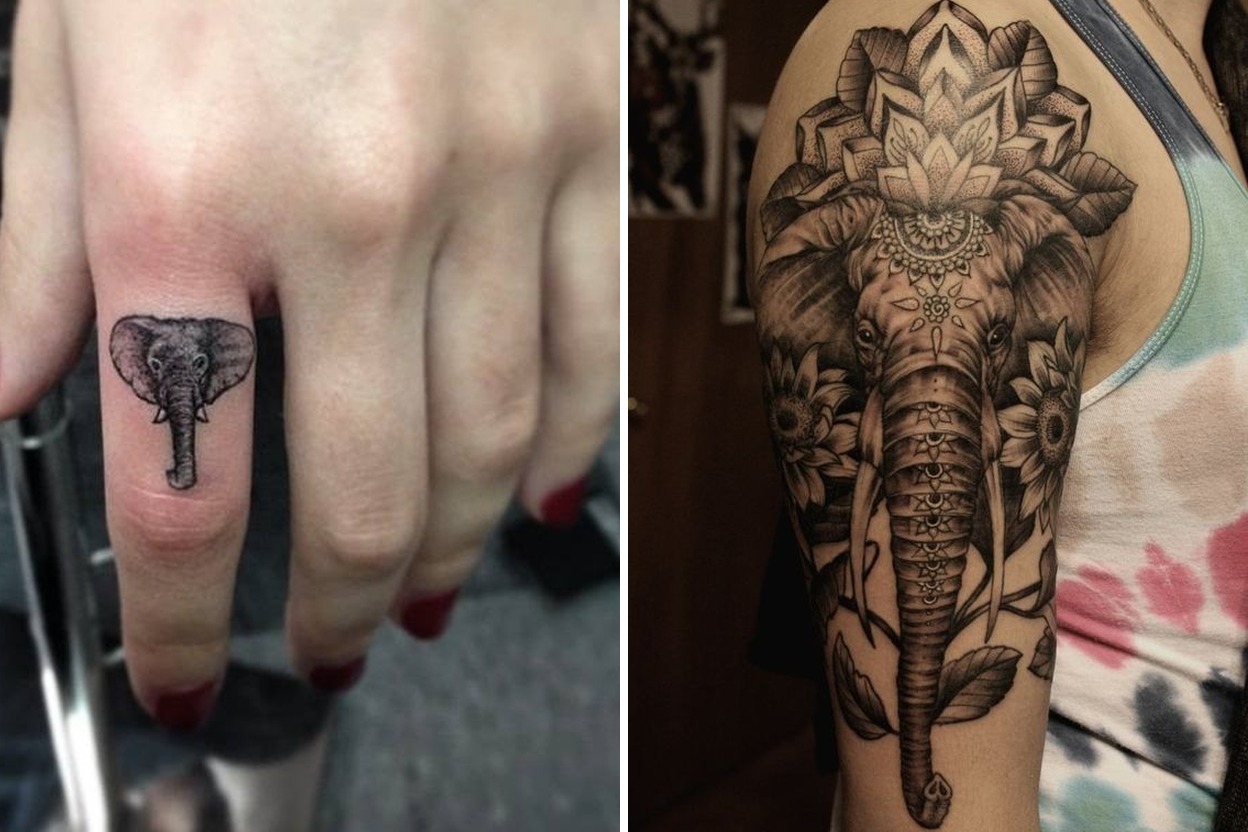 58+ Elephant Tattoo Ideas That Stand Out with Effortless Elegance Featured Lookbook Collage