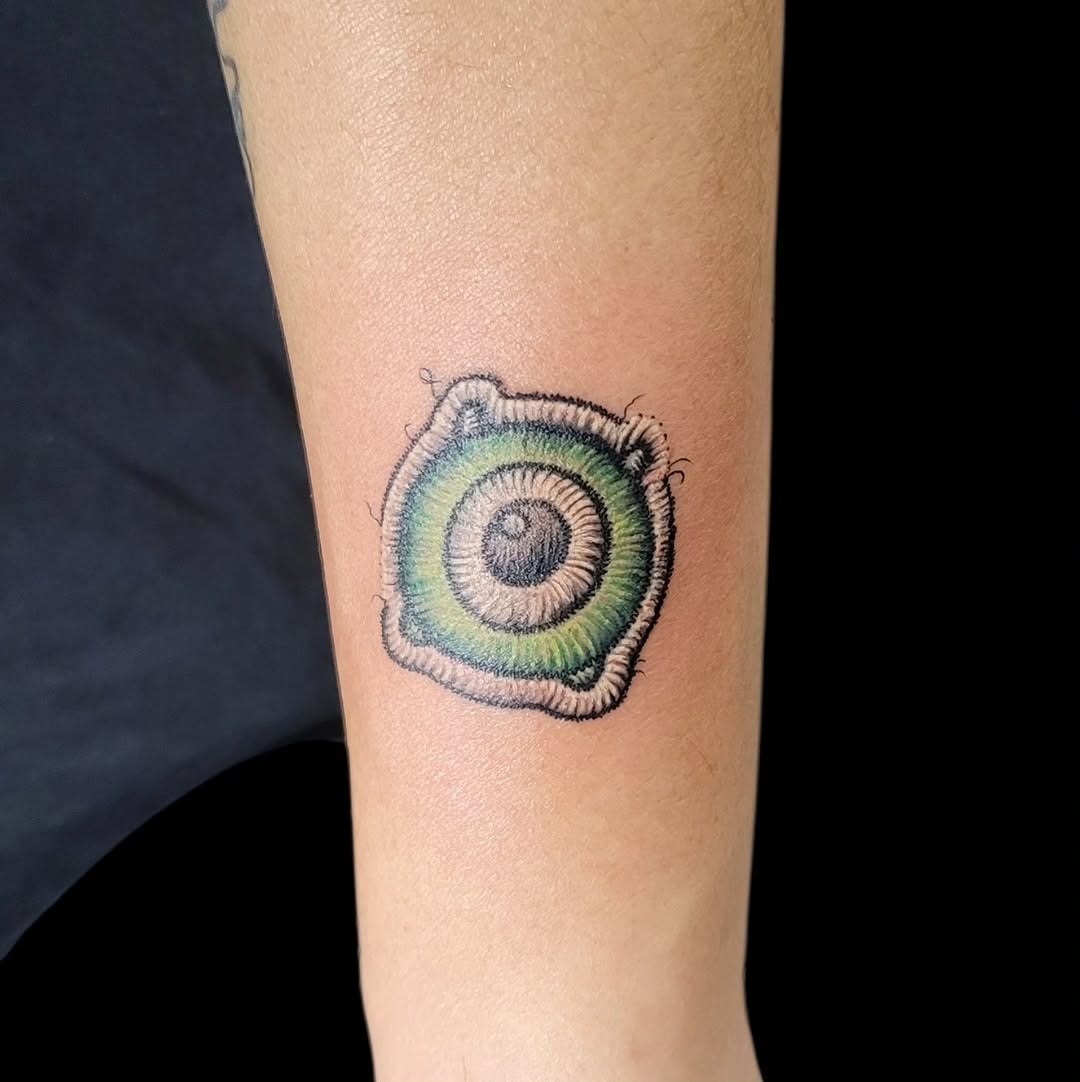 Intricately Designed Eye Embroidery Tattoo Tattoo Design