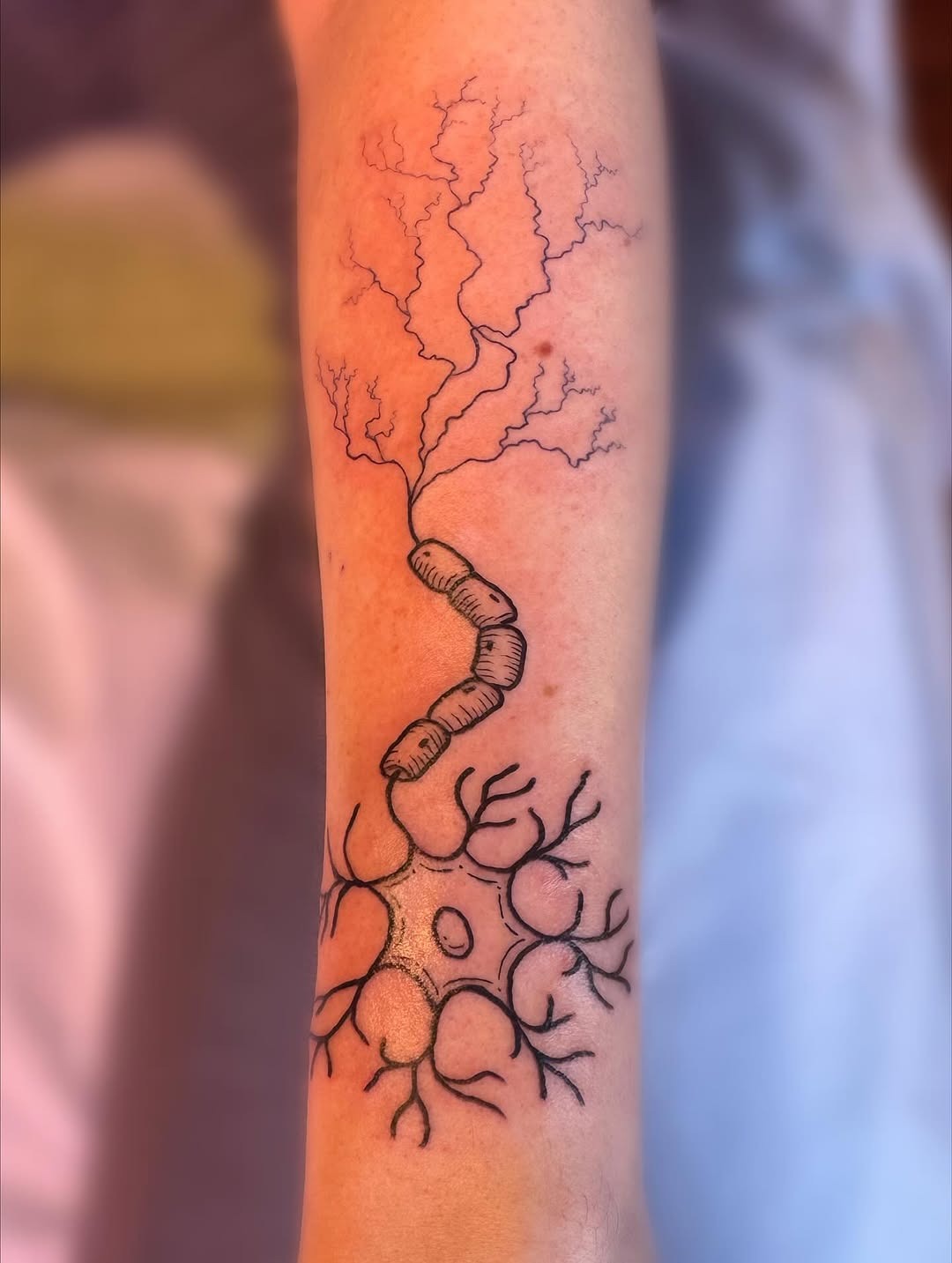 Unique neuron-inspired epilepsy tattoo design Tattoo Design