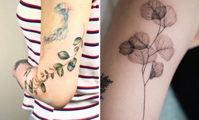 37 Eucalyptus Tattoo Ideas: Delicate Botanical Branches & Leaves