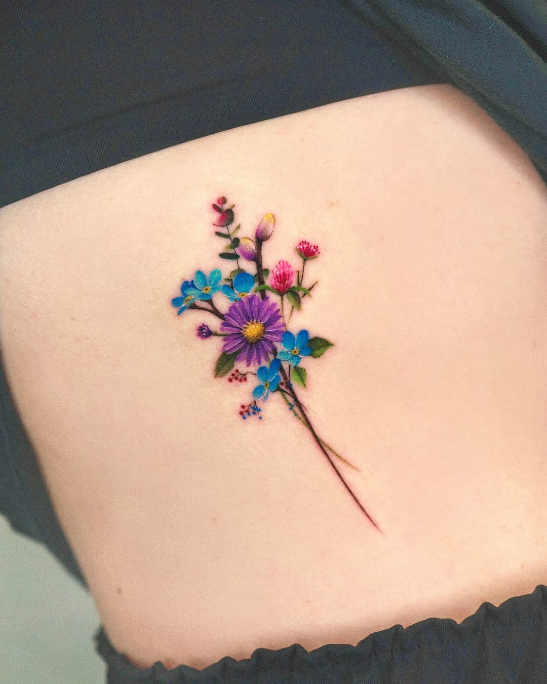 Vibrant Floral Eucalyptus Tattoo Design Tattoo Design