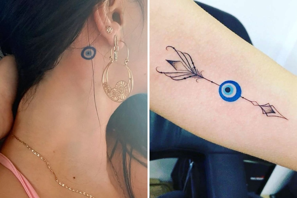 23+ Evil Eye Tattoo Ideas For Stylish Protection and Meaning Featured Lookbook Collage