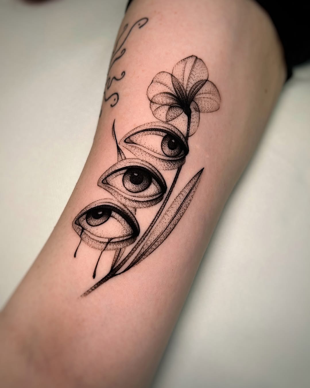 A striking blend of nature and vision. Tattoo Design