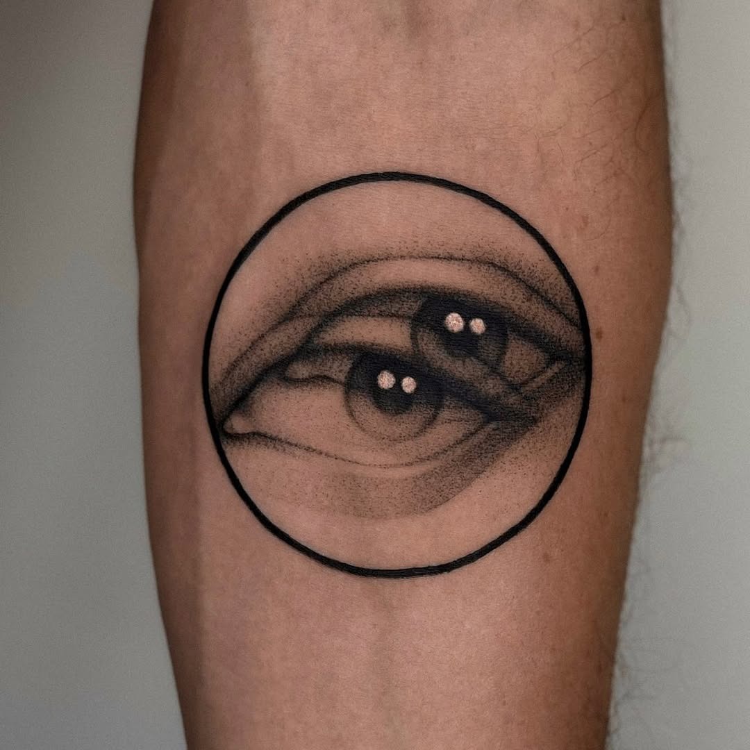 Stunning black and gray eye tattoo design Tattoo Design