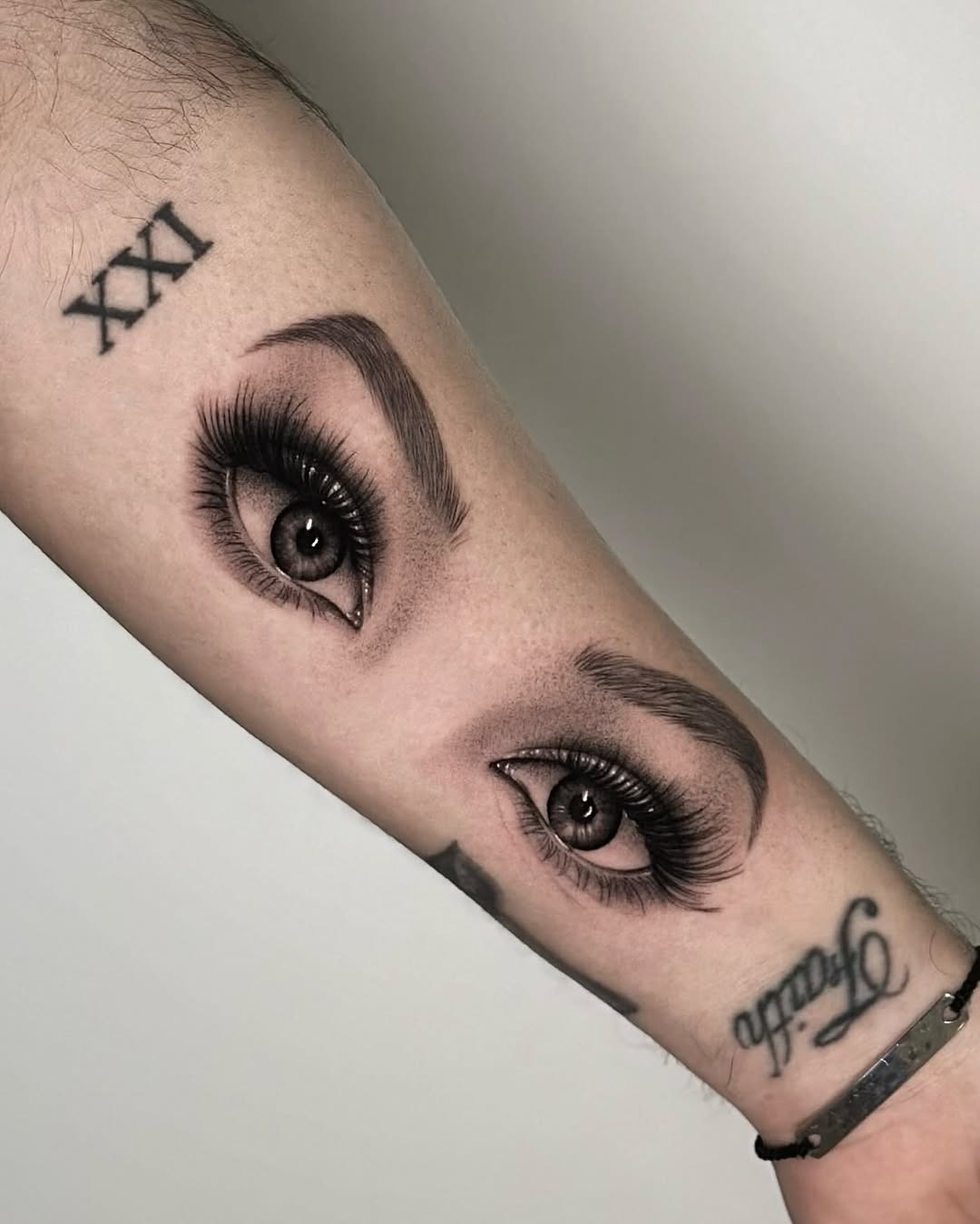 Stunningly Realistic Eye Tattoo on Forearm Tattoo Design