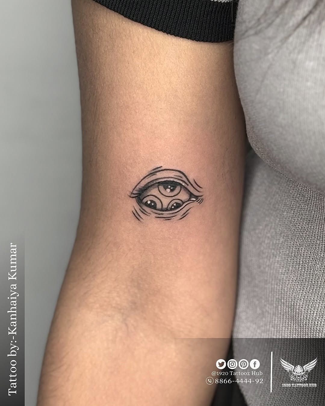 Unique Eye Tattoo on Arm Shines Bright Tattoo Design