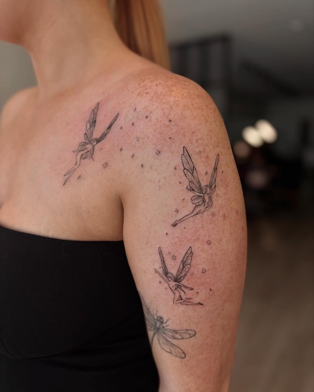 Elegant fairy tattoos with a whimsical touch Tattoo Design