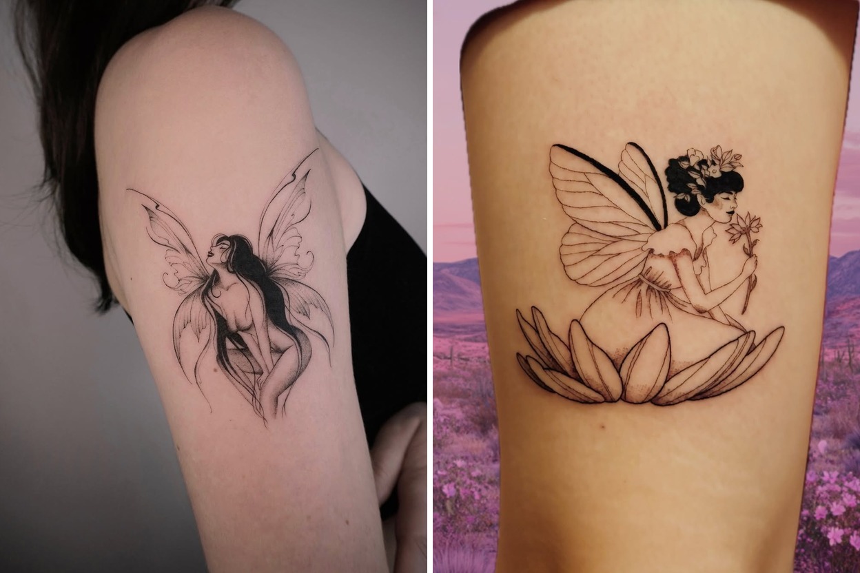 28+ Fairy Tattoo Ideas With Clean Modern Artistry Featured Lookbook Collage