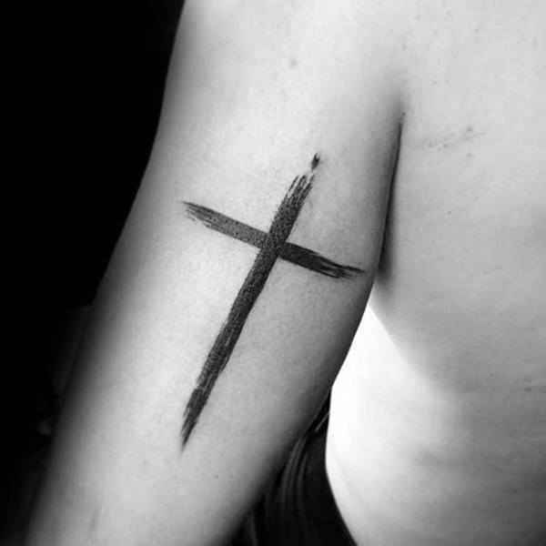 Delicate Flowing Faith Tattoo for Forehead Tattoo Design